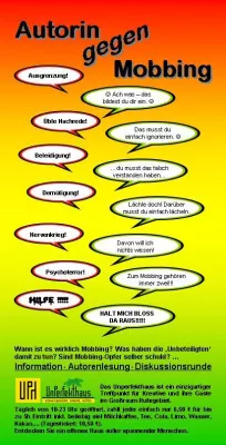 Bild: Autorin gegen Mobbing im Unperfekthaus