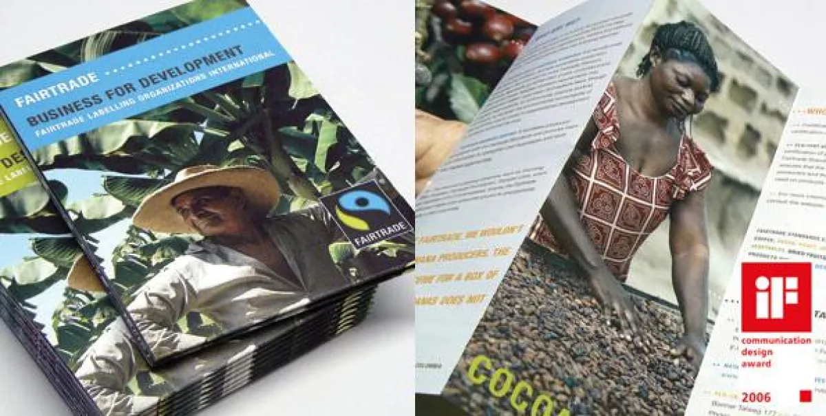 Die ausgezeichnete Imagebroschüre für FAIRTRADE