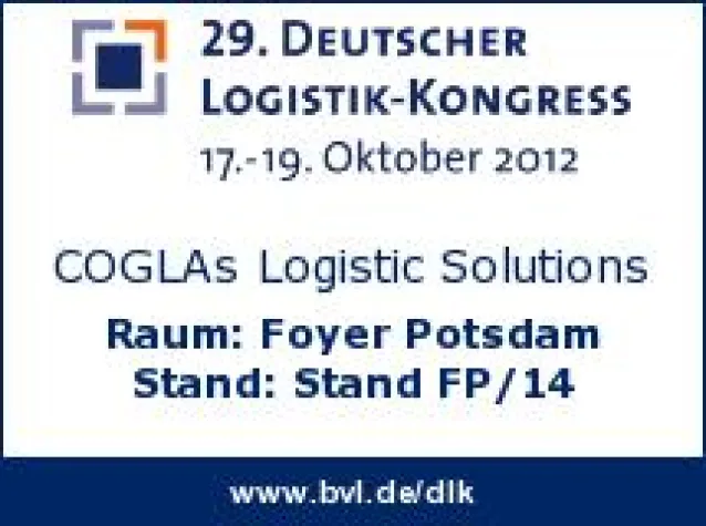 Bild: COGLAS auf dem 29. Deutscher Logistik – Kongress in Berlin