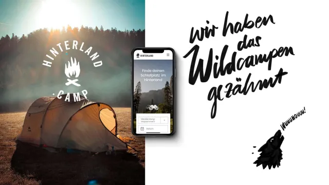 Bild: hinterland.camp als Adresse für alternatives Reisen