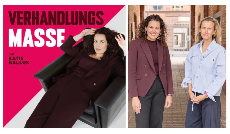 Bild: Geld im Sport: Wie verhandelt man im Frauenfußball? Katie Gallus mit Felicia Mutterer in VERHANDLUNGSMASSE