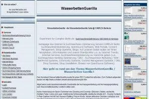 Bild: WasserbettenGuerilla - ein Publisher-Spiel als SEO-Contest