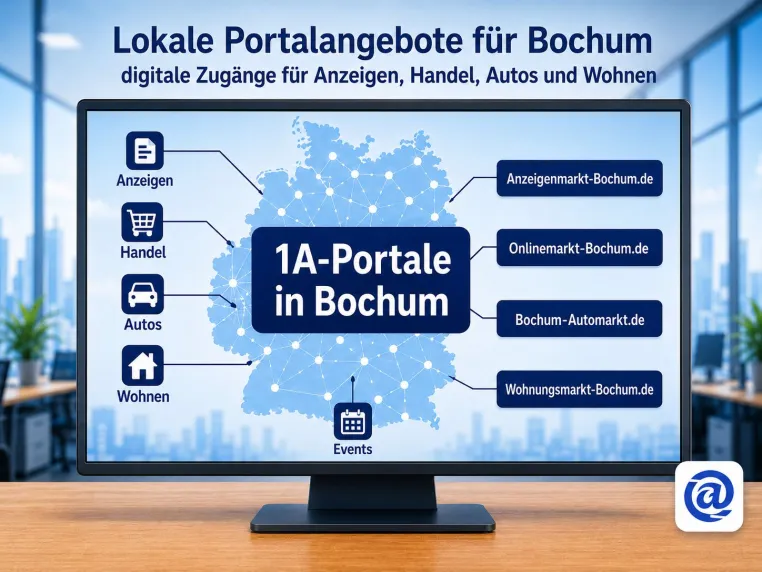 Bochum erhält mit 1A-Portale.de zentrale Einstiege für lokale Angebote und Handel Bild: Bochum erhält mit 1A-Portale.de zentrale Einstiege für lokale Angebote und Handel