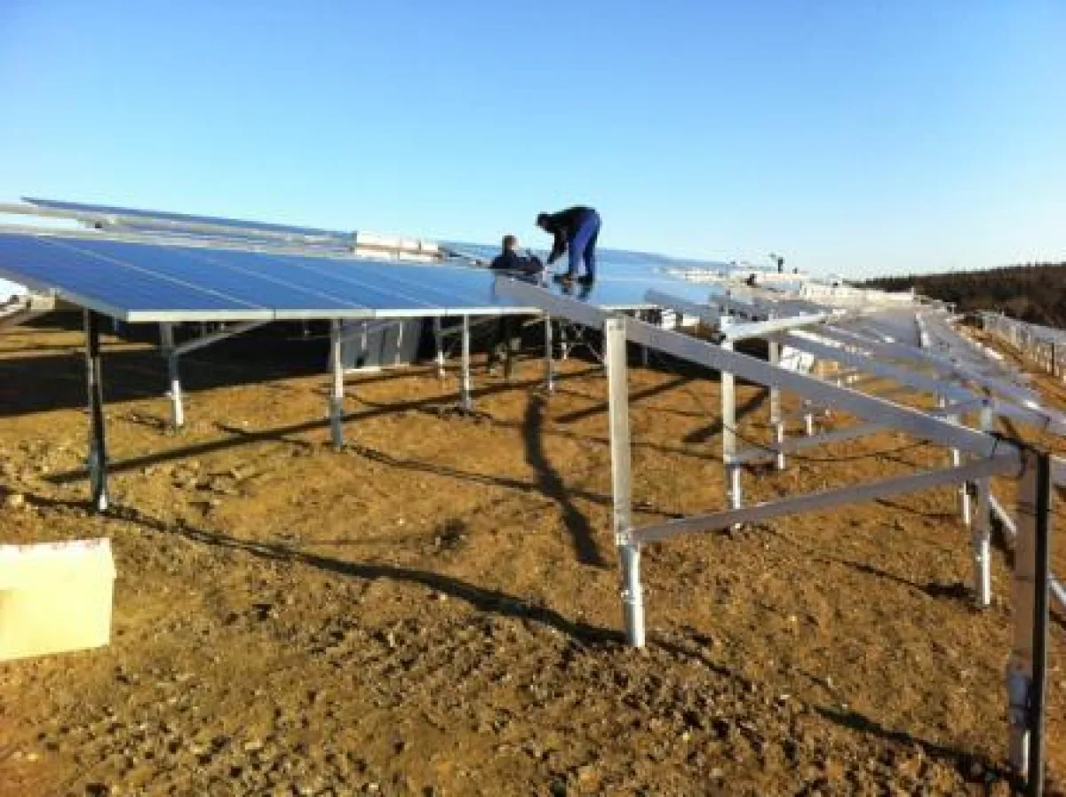 Consilium Solarpark Nattheim, Bauphase November 2011