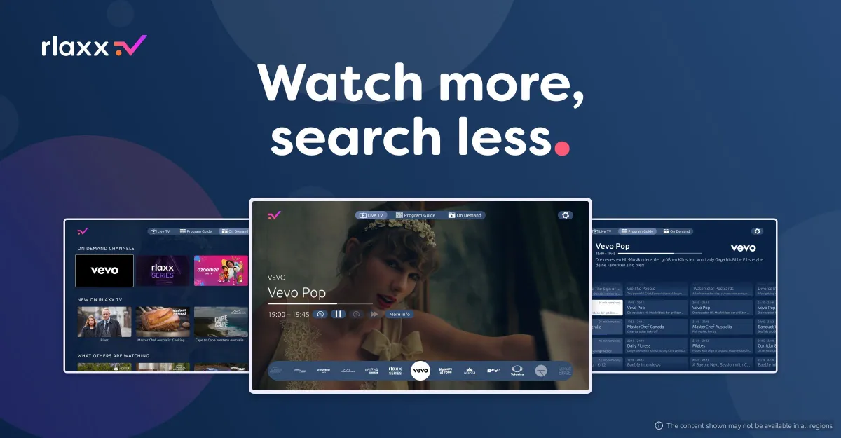 Vevo ist jetzt auf rlaxx TV verfügbar (© rlaxx TV)
