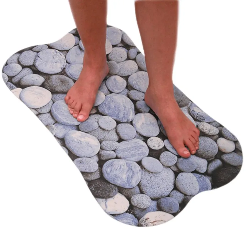 Gummi Badematte mit Stoffoberfläche 29,90 Euro - Exklusiv bei Showertoy / www.showertoy.de -