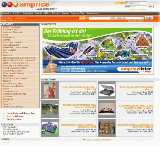 Zwei Jahre Online-Marktplatz amprice.de Bild: Zwei Jahre Online-Marktplatz amprice.de