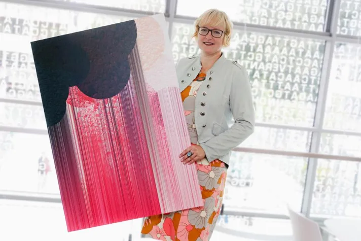 Bild: Bilder als expressive Farb- und Formspiele wie in einem Kaleidoskop