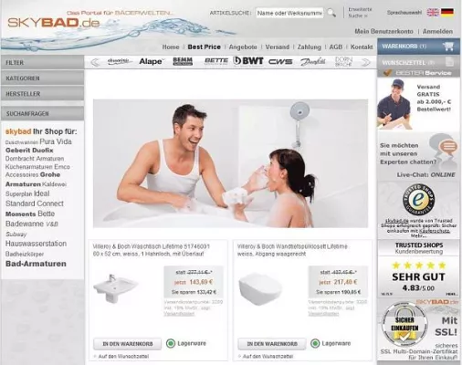 Bild: Ideal Standard Idealrain Brauseprogramm - Neu an Lager bei Skybad.de