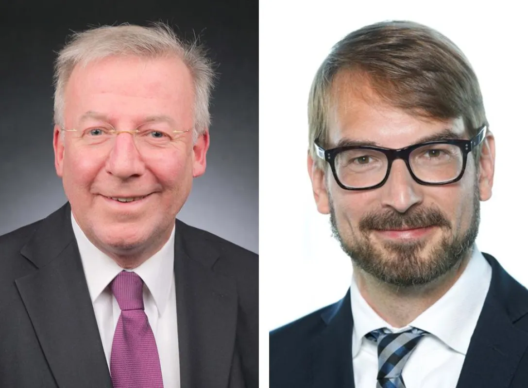 Die beiden neuen RMA-Vorstandsmitglieder: Prof. Wolfgang Biegert und Michael Jahn-Kozma (von links)