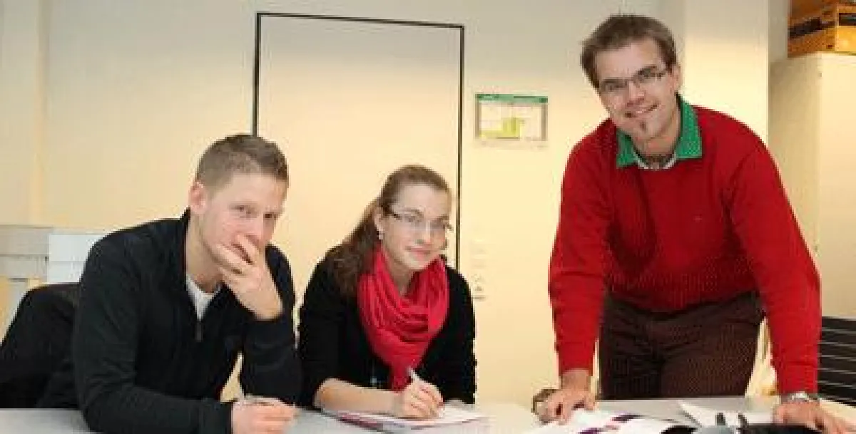 Kümmern sich darum, den Rubicon Contest 2010 bekannt zu machen: Stephan Offele, Carolin von Sethe und Florian Hintze vom Organisationsteam.