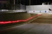 Lavafluss in Münchner Tiefgarage? Täuschend echter LED-Effekt lässt Steine "schmelzen" Bild: Lavafluss in Münchner Tiefgarage? Täuschend echter LED-Effekt lässt Steine "schmelzen"