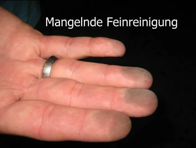 Bild: Ohne Feinreinigung kein Sanierungserfolg