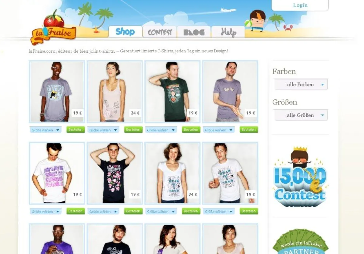 Der laFraise-Shop im neuen Look