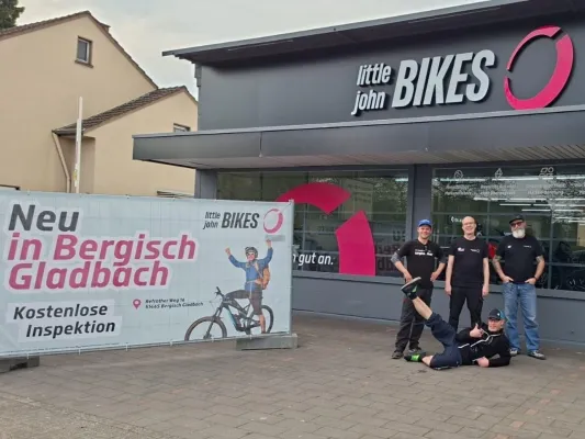 Neu in Bergisch Gladbach: Little John Bikes eröffnet 66. Filiale mit kostenlosen Fahrrad & E-Bike Inspektionen Bild: Neu in Bergisch Gladbach: Little John Bikes eröffnet 66. Filiale mit kostenlosen Fahrrad & E-Bike Inspektionen