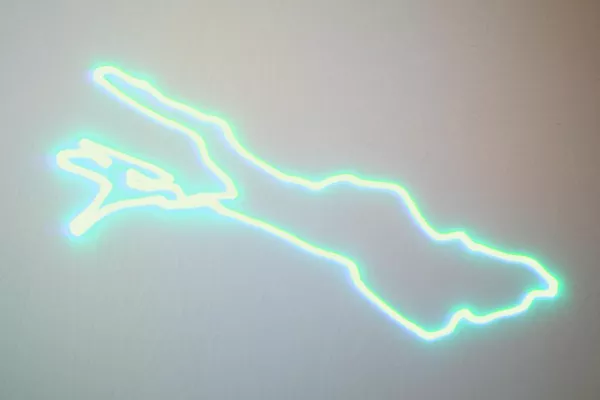Bild: Mit grafischen Laseranimationen werden Messestände zu Publikumsmagneten.