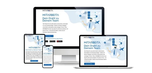 Bild: MITARBEITA – die neue Mitarbeiter-App der lohn-ag.de AG