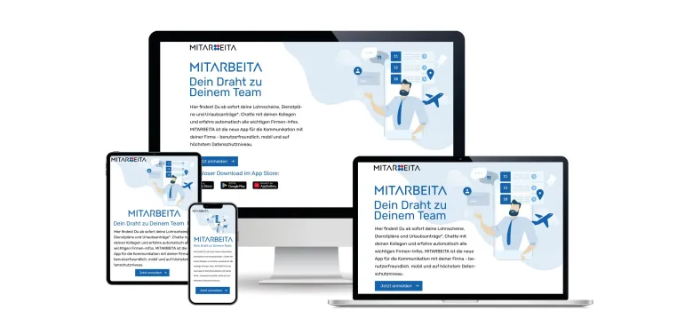 MITARBEITA – die neue Mitarbeiter-App der lohn-ag.de AG Bild: MITARBEITA – die neue Mitarbeiter-App der lohn-ag.de AG
