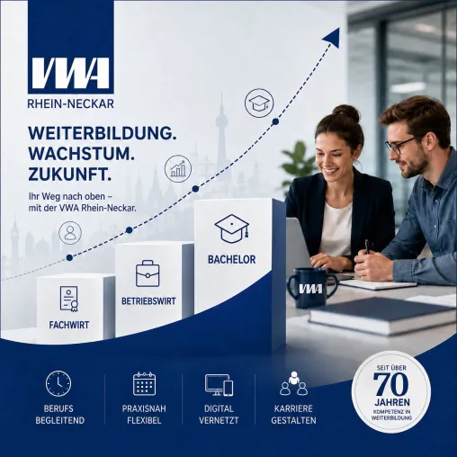 Bild: Bachelor als Karriereziel: VWA Rhein-Neckar bietet einen stufenweisen Weg zum Hochschulabschluss