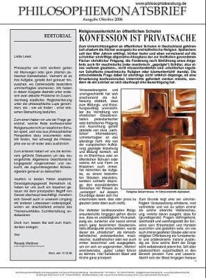 Bild: Kostenloser Monatsbrief für Philosophie: Ausgabe Oktober jetzt erhältlich