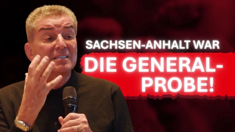 Bild: Michel Friedman im Live-Podcast „Damit die Guten gewinnen"