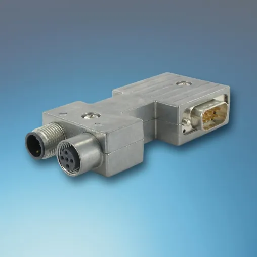 Profibus-Busanschlussstecker mit M12-Steckanschluss Bild: Profibus-Busanschlussstecker mit M12-Steckanschluss