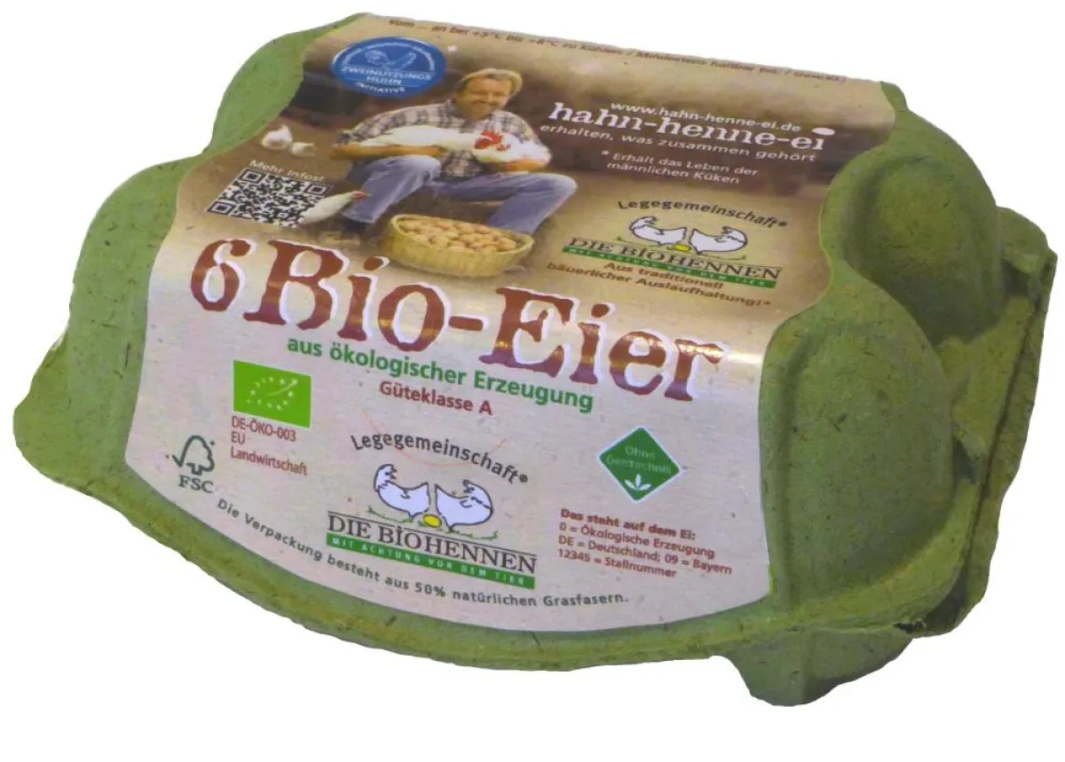Eier aus der Legehennenhaltung ohne Tötung männlicher Küken