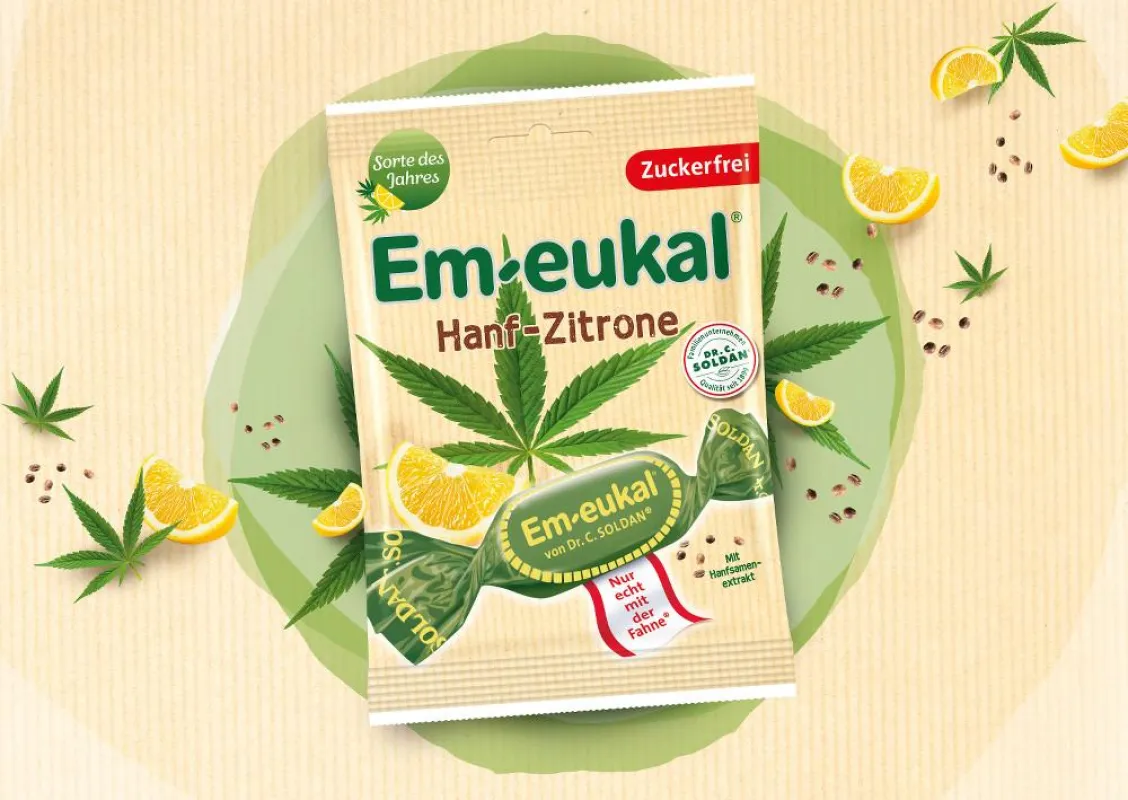Em-eukal Hanf-Zitrone sorgt für fruchtig-sanften Genuss.