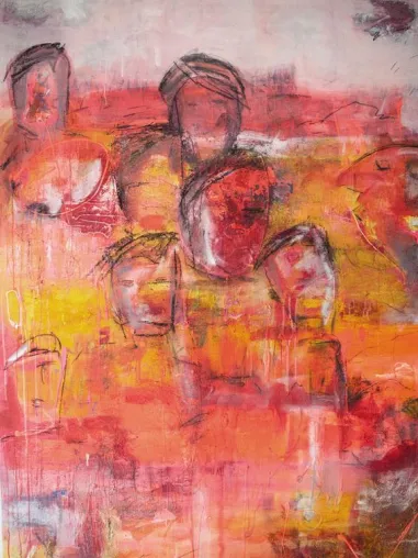 Bild: Ausstellung Birgit Unterweger - Geschichtet