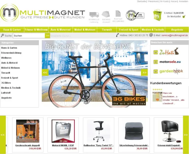 Bild: multimagnet.de - Neues Shoppingportal, das keine Wünsche offen lässt