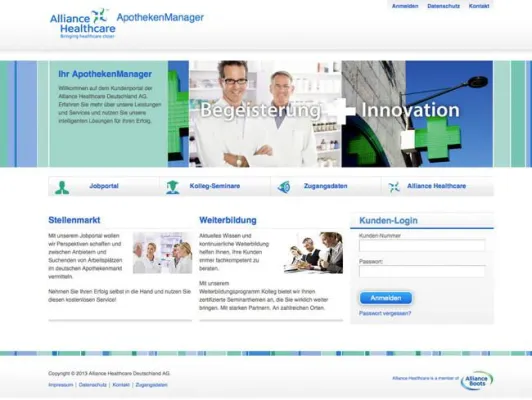 dkd Internet Service GmbH relauncht das Kundenportal der Alliance Healthcare Deutschland AG Bild: dkd Internet Service GmbH relauncht das Kundenportal der Alliance Healthcare Deutschland AG