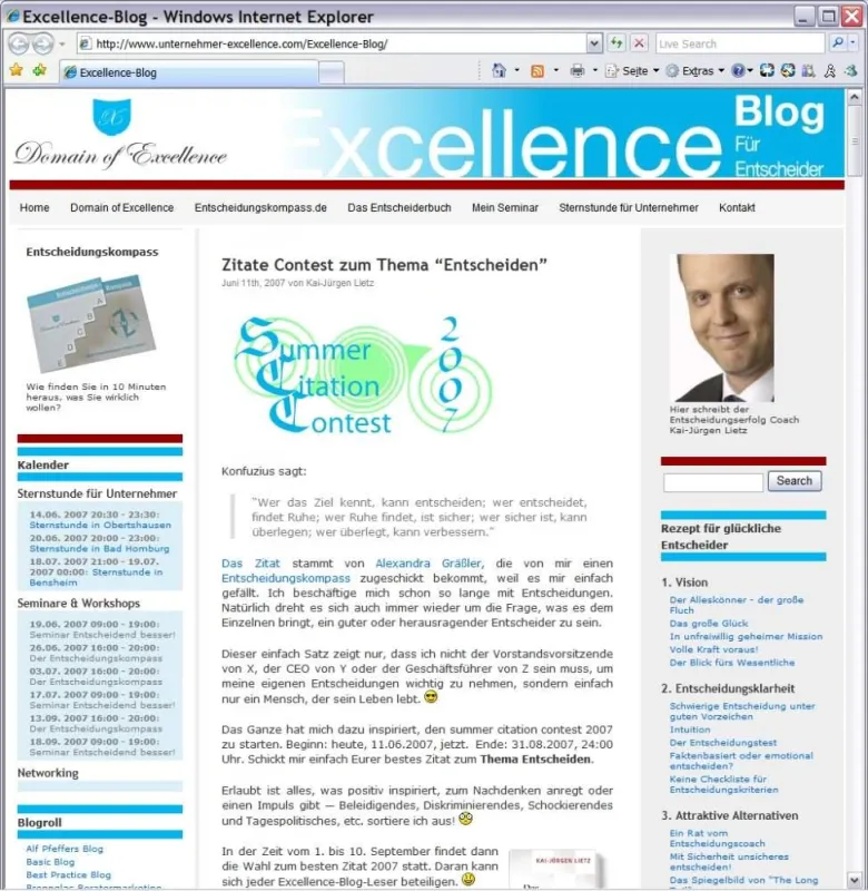 Der Excellence-Blog - Eine Wissensressource für Entscheider