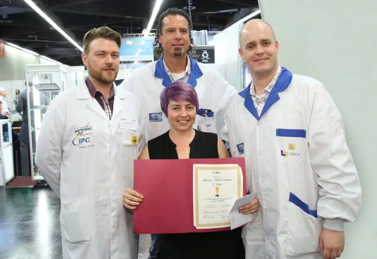 Siegerin des europäischen Handlötwettbewerbs Ekaterina Stahlmann. Foto: Mesago Messe Frankfurt Group