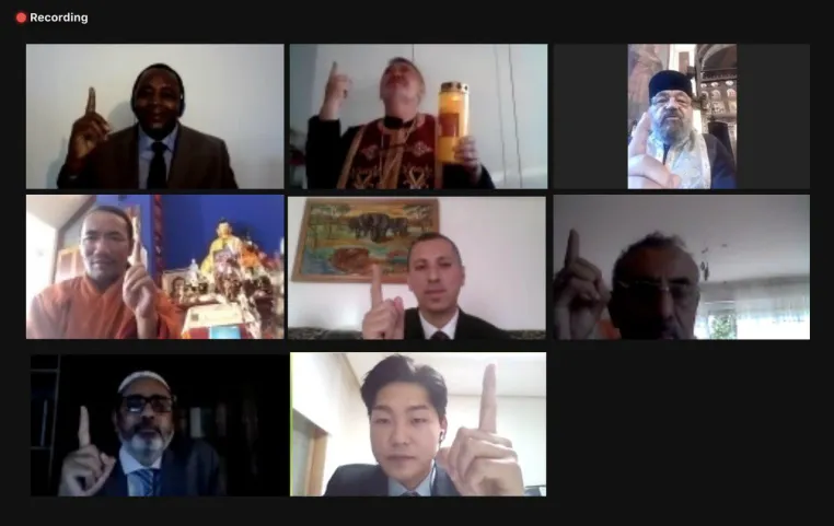Bild: Interreligiöses Online-Gebetstreffen von HWPL - Hoffnungsbotschaft zur Bewältigung von COVID-19
