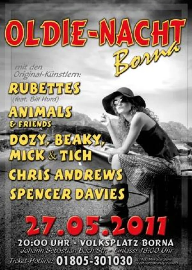 Plakat Oldienacht Borna 2011