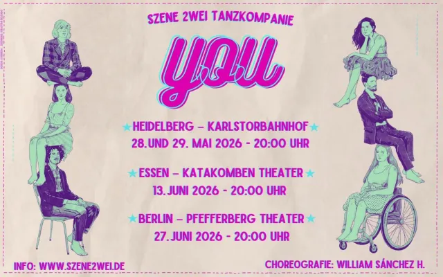 Bild: Tanzperformance „YOU“ – zeitgenössisches Tanztheater von SZENE 2WEI