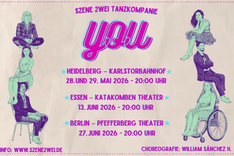 Bild: Tanzperformance „YOU“ – zeitgenössisches Tanztheater von SZENE 2WEI