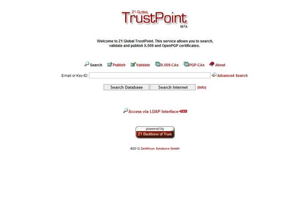 Bild: Z1 Global TrustPoint entwickelt sich zum maßgeblichen Zertifikatsportal im Internet