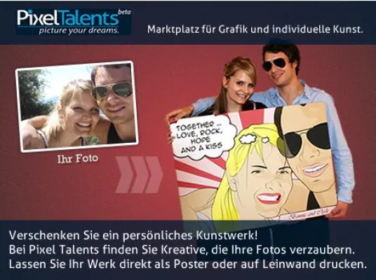 Bild: Eine ganz persönliche Geschenk- oder Dekorationsidee aus einem Foto zaubern lassen
