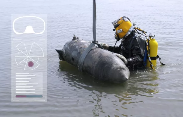 Bild: Fraunhofer IGD - Taucheinsätze zur Munitionsbergung sollen sicherer werden