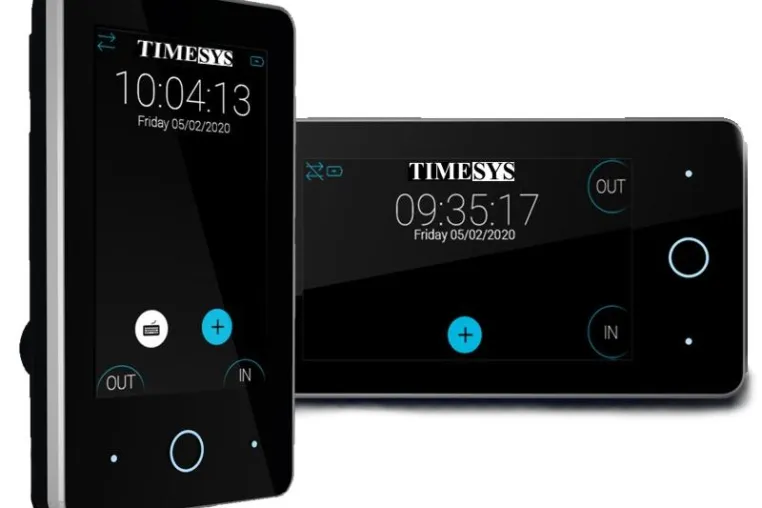 Bild: Stil und Innovation bei der Zeiterfassung! Das X4 GLASS Touchscreen-Terminal