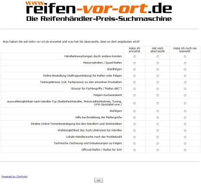 Tyre24 startet große Umfrage zum Relaunch von reifen-vor-ort.de Bild: Tyre24 startet große Umfrage zum Relaunch von reifen-vor-ort.de