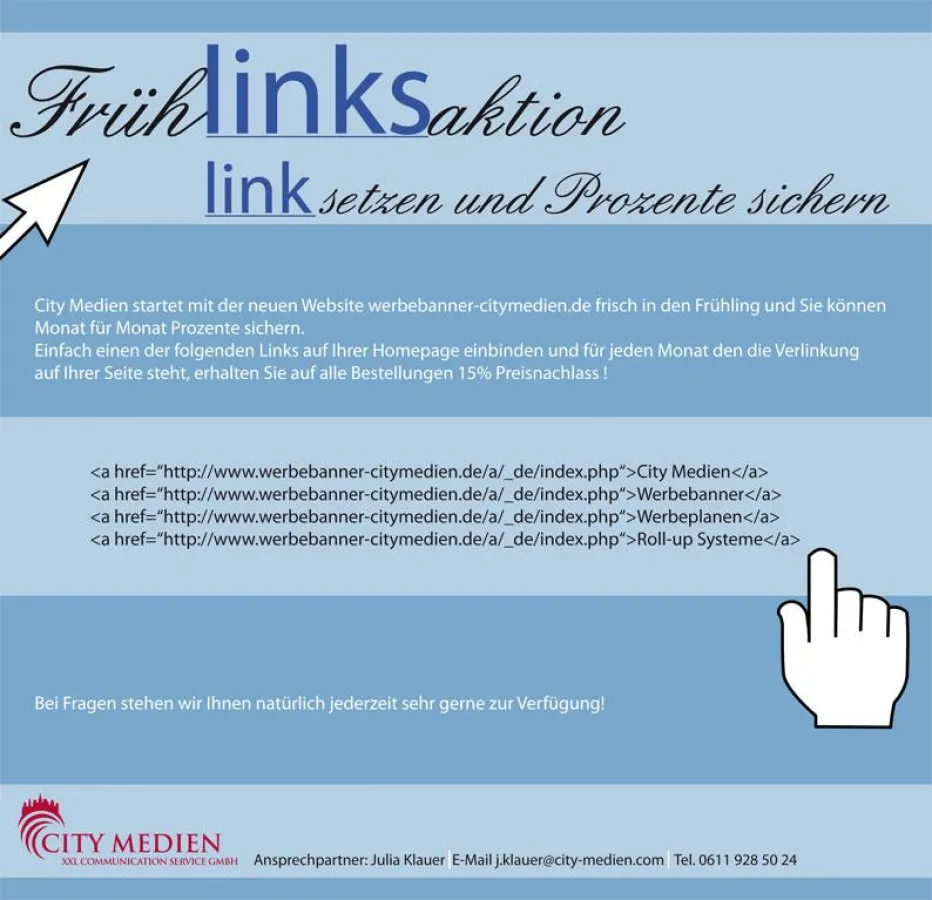 Link einbinden - Prozente erhalten!