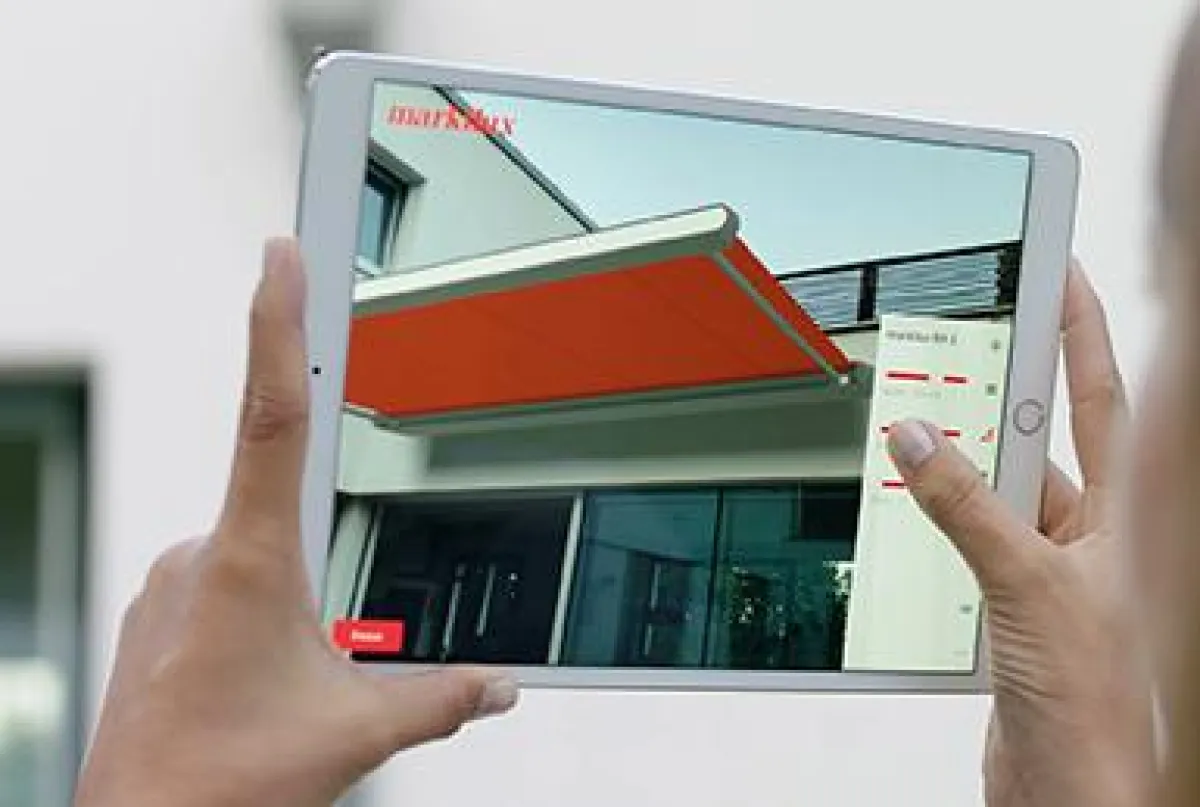 Neue 3D Augmented Reality App von markilux erleichtert den Markisenkauf