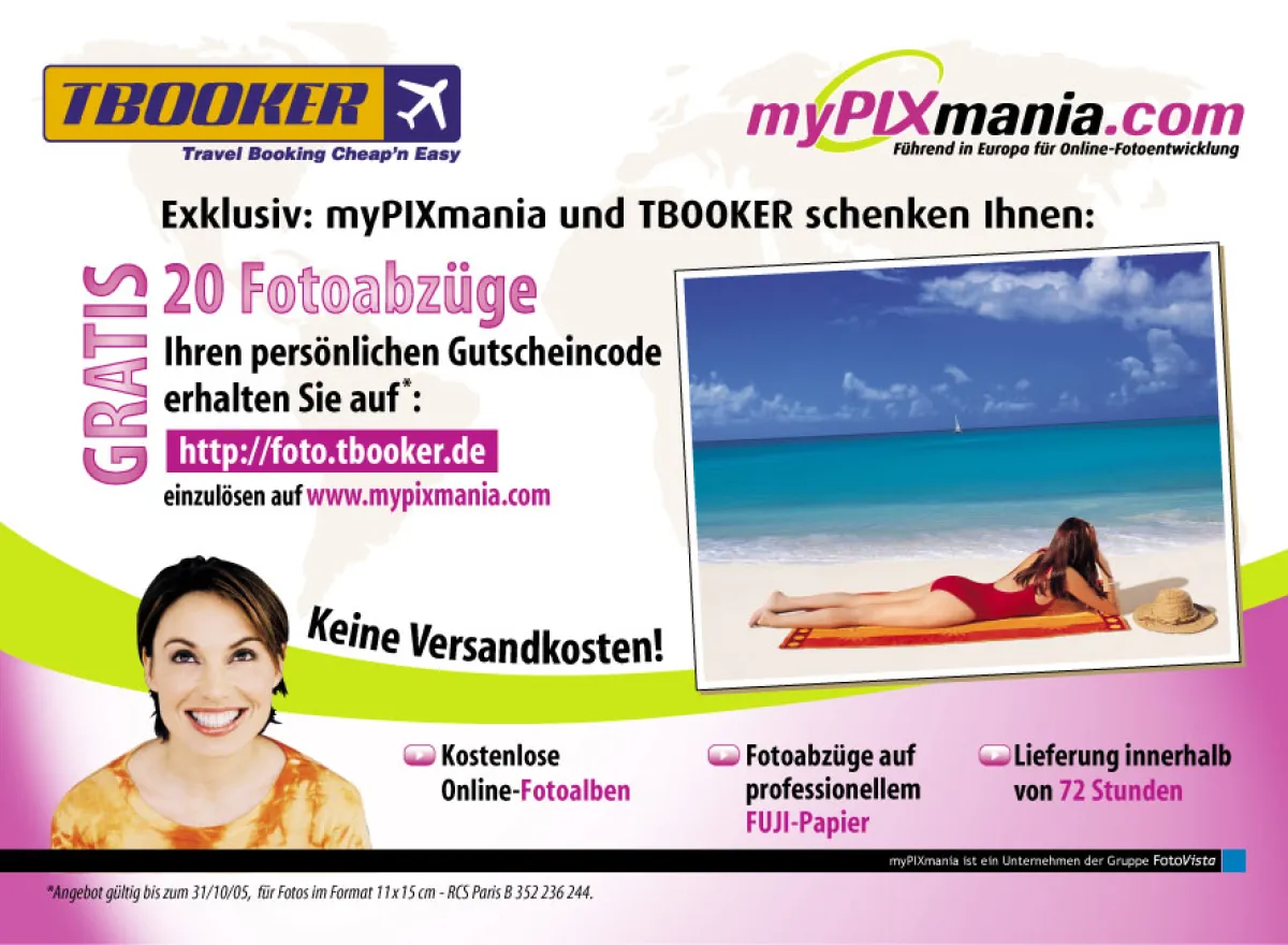 myPIXmania TBOOKER Gutschein