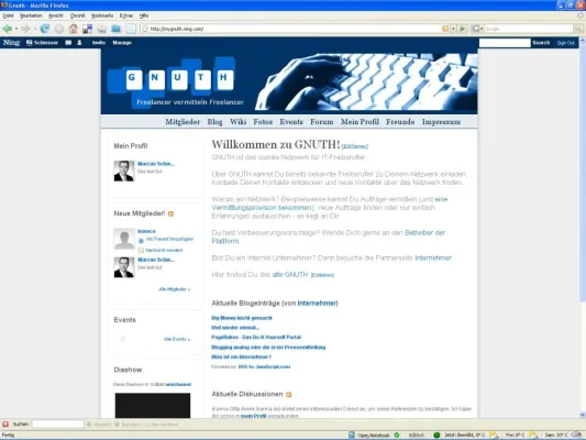 Bild: GNUTH – Soziales Netzwerk für IT-Freiberufler
