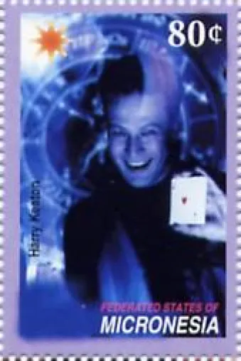 Harry Keaton als erster deutscher Magier offiziell auf Briefmarke Bild: Harry Keaton als erster deutscher Magier offiziell auf Briefmarke