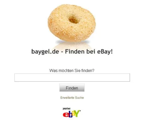 Bild: Baygel.de: Superschnelle Suchmaschine für eBay