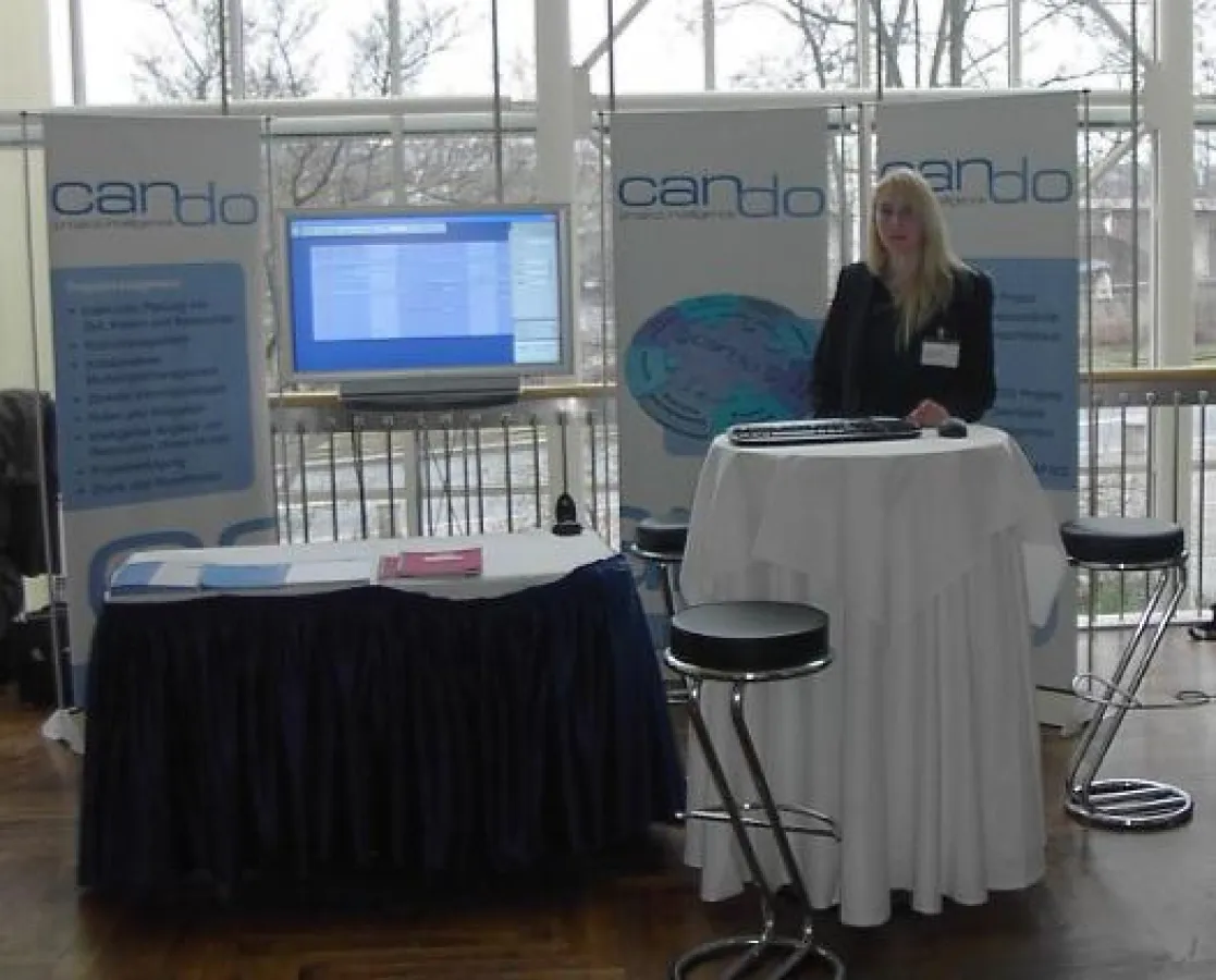 Messestand der Cando projects GmbH