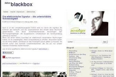 Die Datenblackbox aus Hamburg - ein Blog nicht nur zur Informationssicherheit Bild: Die Datenblackbox aus Hamburg - ein Blog nicht nur zur Informationssicherheit